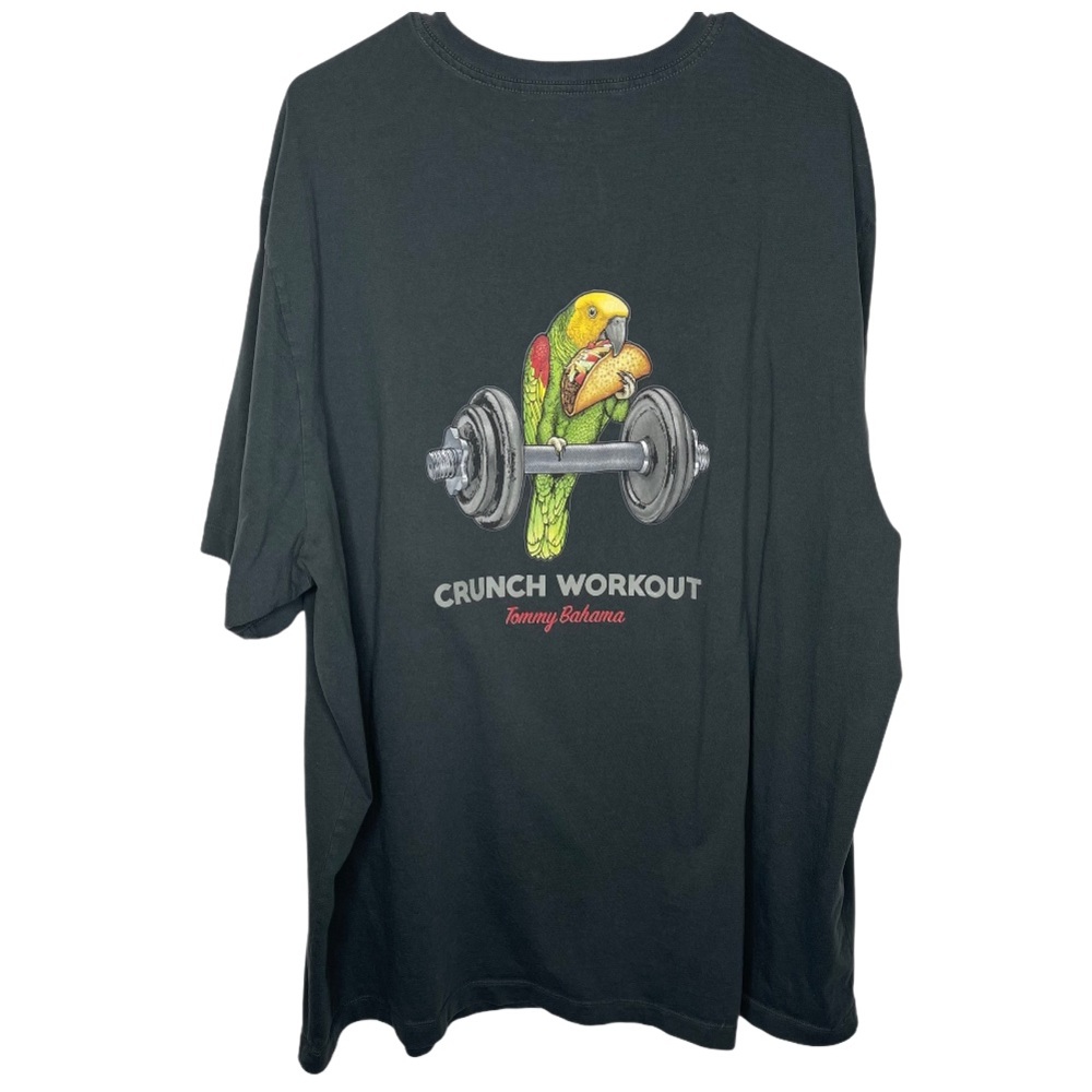 Tommy Bahama Shirt Parrot Taco Crunch Workout  3XL